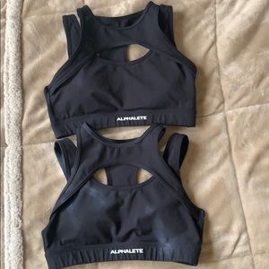 2 Alphalete keyhole bras